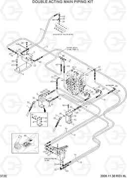 3720 DOUBLE ACTING MAIN PIPING KIT R500LC-7A, Hyundai