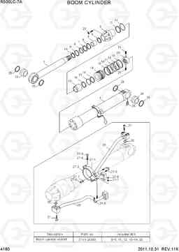 4180 BOOM CYLINDER R500LC-7A, Hyundai