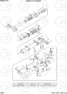 4190 ARM CYLINDER R500LC-7A, Hyundai