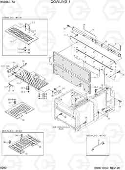 6200 COWLING 1 R500LC-7A, Hyundai