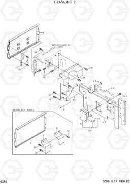 6210 COWLING 2 R500LC-7A, Hyundai