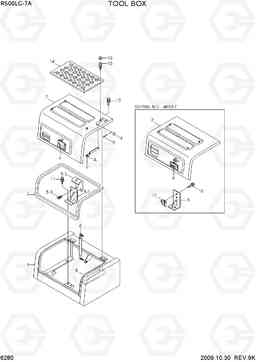 6280 TOOL BOX R500LC-7A, Hyundai