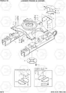 6410 LOWER FRAME & COVER R500LC-7A, Hyundai