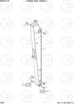 7260 ARM(6.85M, #0063-) R500LC-7A, Hyundai