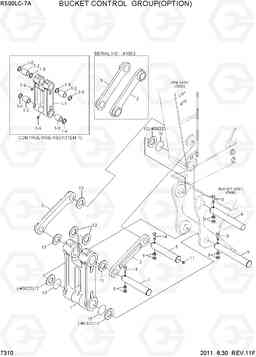 7310 BUCKET CONTROL GROUP(OPTION) R500LC-7A, Hyundai