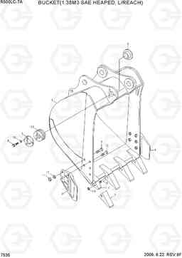 7535 BUCKET(1.38M3 SAE HEAPED, L/REACH) R500LC-7A, Hyundai