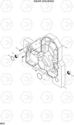9070 GEAR HOUSINGS R500LC-7A, Hyundai