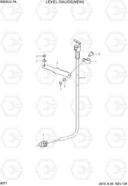 9371 LEVEL GAUGE(NEW) R500LC-7A, Hyundai
