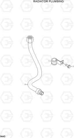 9440 RADIATOR PLUMBING R500LC-7A, Hyundai