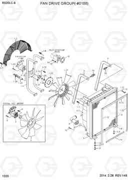 1020 FAN DRIVE SYSTEM(-#0188) R520LC-9, Hyundai