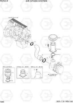 1030 AIR INTAKE SYSTEM R520LC-9, Hyundai