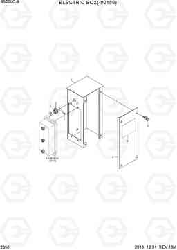 2050 ELECTRIC BOX(-#0186) R520LC-9, Hyundai