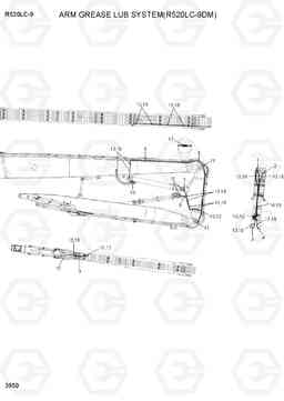 3950 ARM GREASE LUB SYS(R520LC-9DM) R520LC-9, Hyundai