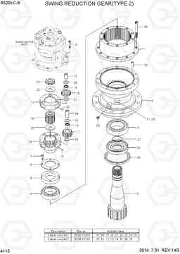 4115 SWING REDUCTION GEAR(TYPE 2) R520LC-9, Hyundai