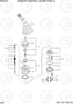 4125 REMOTE CONTROL LEVER (TYPE 2) R520LC-9, Hyundai