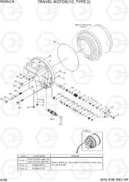 4155 TRAVEL MOTOR(1/2, TYPE 2) R520LC-9, Hyundai