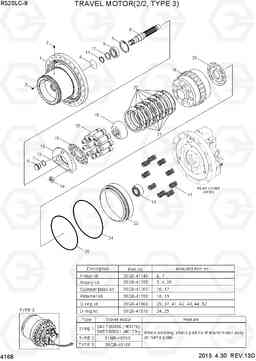 4168 TRAVEL MOTOR(2/2, TYPE 3) R520LC-9, Hyundai