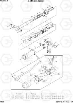 4190 ARM CYLINDER R520LC-9, Hyundai