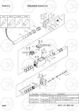 4400 BREAKER ASSY(1/3) R520LC-9, Hyundai