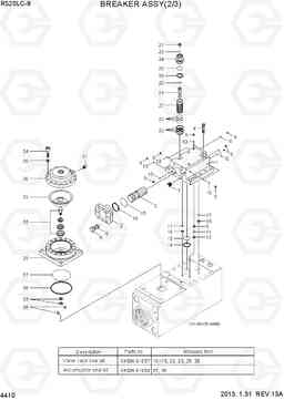 4410 BREAKER ASSY(2/3) R520LC-9, Hyundai