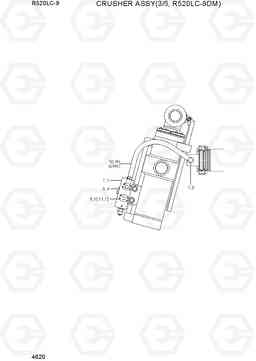 4620 CRUSHER ASSY(3/5, R520LC-9DM) R520LC-9, Hyundai