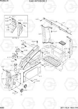 6090 CAB INTERIOR 2 R520LC-9, Hyundai