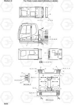 6430 TILTING CAB ASSY(R520LC-9DM) R520LC-9, Hyundai