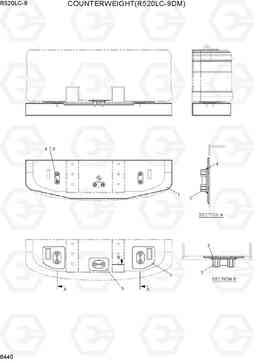 6440 COUNTERWEIGHT(R520LC-9DM) R520LC-9, Hyundai