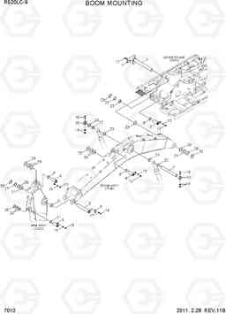 7010 BOOM MOUNTING R520LC-9, Hyundai