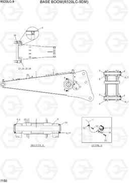 7150 BASE BOOM(R520LC-9DM) R520LC-9, Hyundai