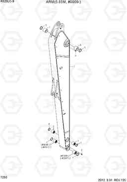 7250 ARM(5.85M, #0009-) R520LC-9, Hyundai