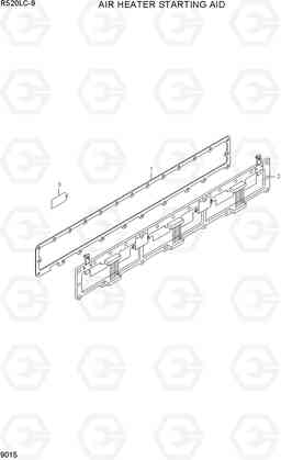 9015 AIR HEATER STARTING AID R520LC-9, Hyundai