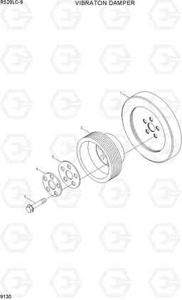 9130 VIBRATION DAMPER R520LC-9, Hyundai