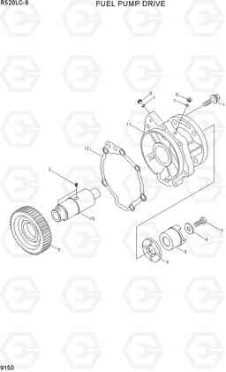 9150 FUEL PUMP DRIVE R520LC-9, Hyundai