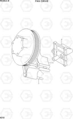 9210 FAN DRIVE R520LC-9, Hyundai