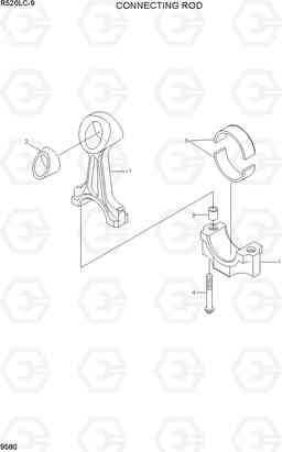 9580 CONNECTING ROD R520LC-9, Hyundai