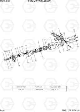 1120 FAN MOTOR(-#0015) R520LC-9A, Hyundai