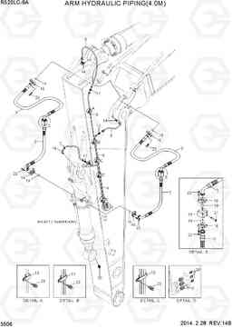 3506 ARM HYDRAULIC PIPING(4.0M) R520LC-9A, Hyundai