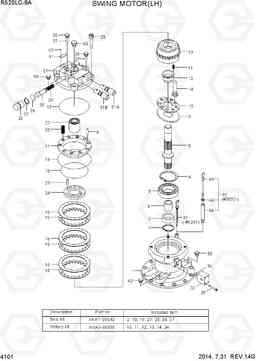 4101 SWING MOTOR(LH) R520LC-9A, Hyundai