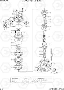4105 SWING MOTOR(RH) R520LC-9A, Hyundai