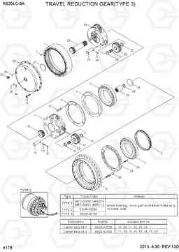 4178 TRAVEL REDUCTION GEAR(TYPE 3) R520LC-9A, Hyundai
