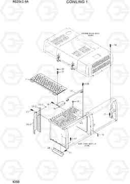 6200 COWLING 1 R520LC-9A, Hyundai