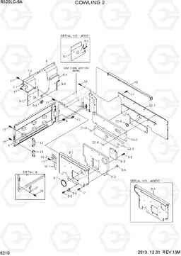 6210 COWLING 2 R520LC-9A, Hyundai