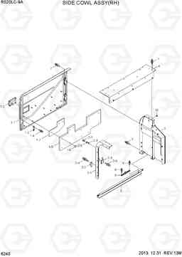 6240 SIDE COWL ASSY(RH) R520LC-9A, Hyundai