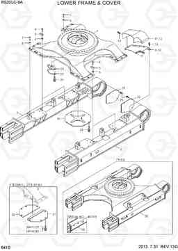 6410 LOWER FRAME & COVER R520LC-9A, Hyundai