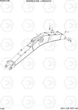 7130 BOOM(9.0M) R520LC-9A, Hyundai