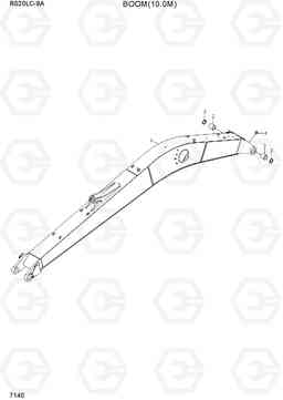 7140 BOOM(10.0M, L/REACH) R520LC-9A, Hyundai