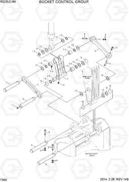 7300 BUCKET CONTROL GROUP R520LC-9A, Hyundai