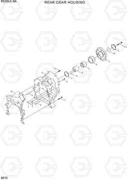 9010 REAR GEAR HOUSING R520LC-9A, Hyundai