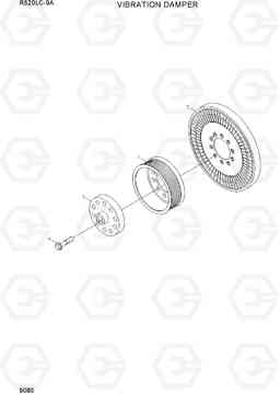 9080 VIBRATION DAMPER R520LC-9A, Hyundai